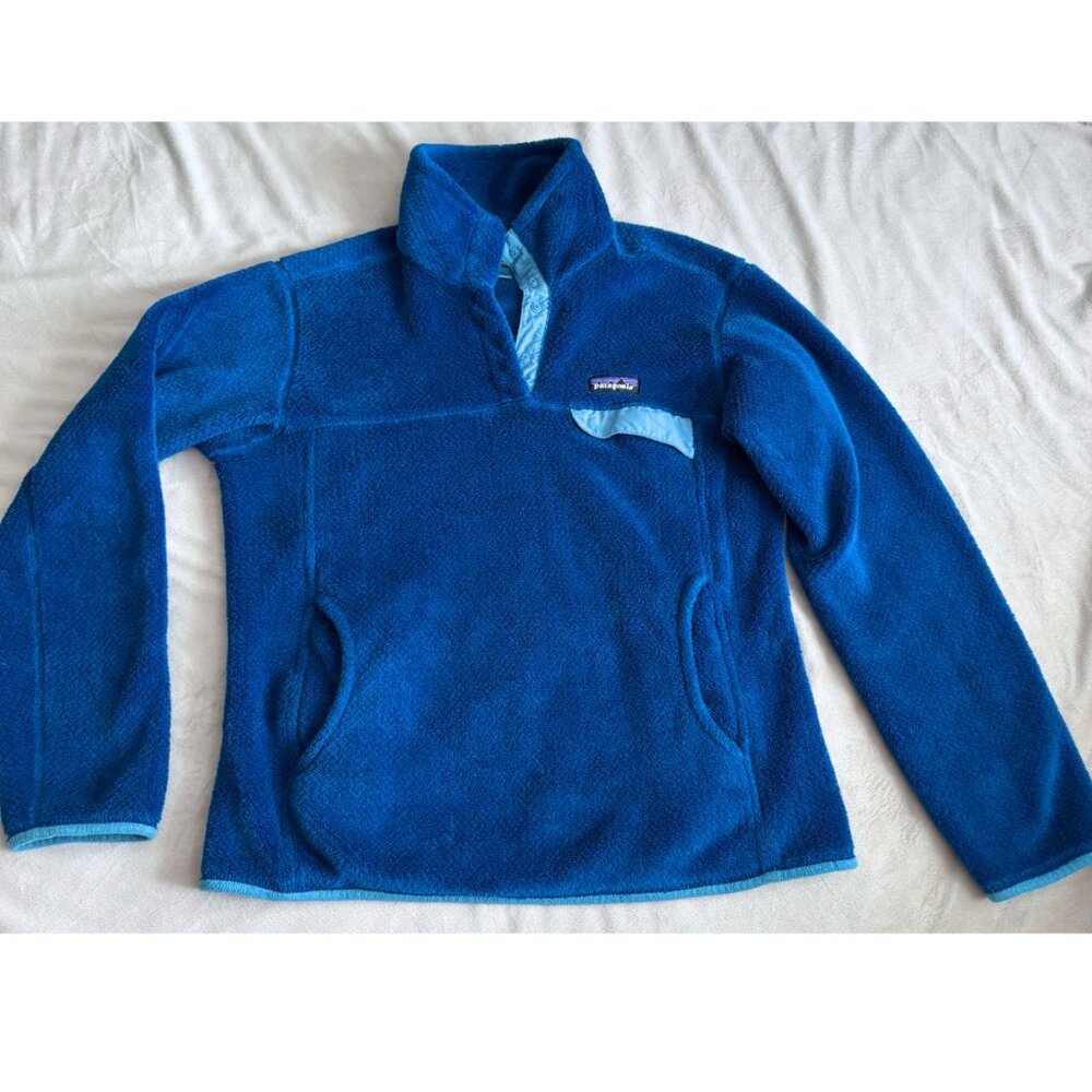 Patagonia Women's Blue ReTool Snap-T Fleece Pullover Size Medium